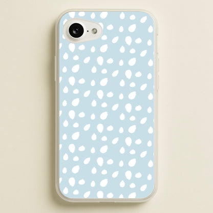 Pastel Blue Dots  - Pattern Phone Case for iPhone 16e