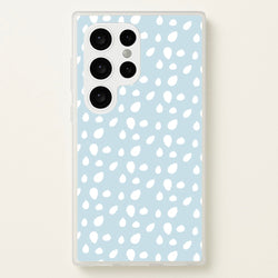 Pastel Blue Dots  - Pattern Phone Case for Galaxy S24 Ultra
