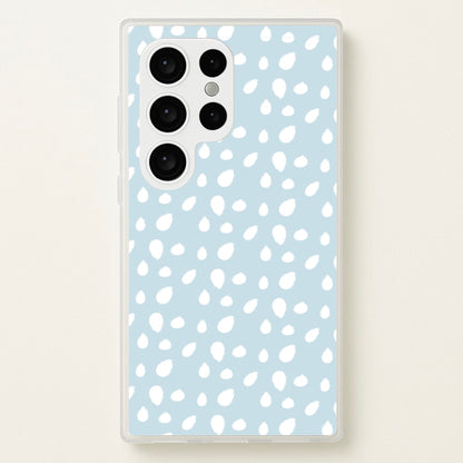 Pastel Blue Dots  - Pattern Phone Case for Galaxy S24 Ultra