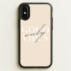 Good Vibes Only  - Quotes Phone Case for iPhone X / XS