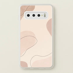 Abstract Beige  - Patterns Phone Case for Galaxy S10