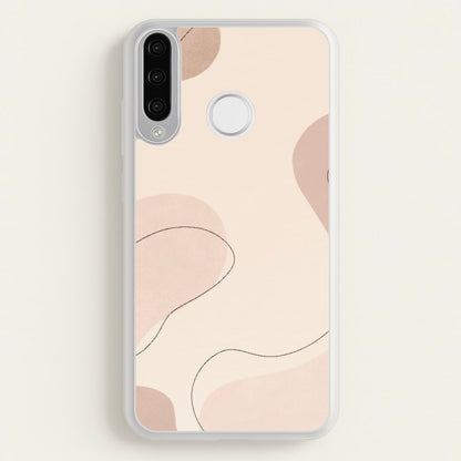 Abstract Beige  - Patterns Phone Case for Huawei P30 Lite