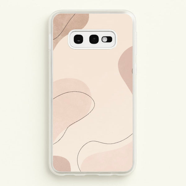 Abstract Beige  - Patterns Phone Case for Galaxy S10e