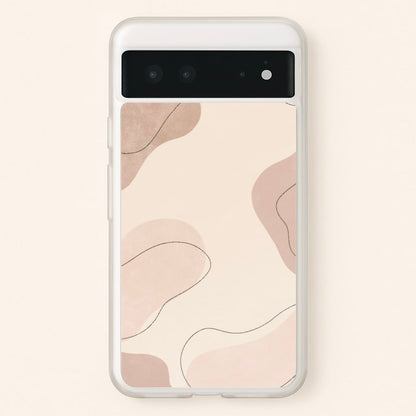 Abstract Beige  - Patterns Phone Case for Google Pixel 6