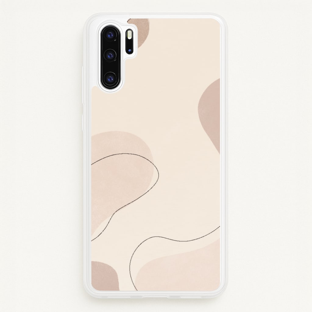Abstract Beige  - Patterns Phone Case for Huawei P30 Pro