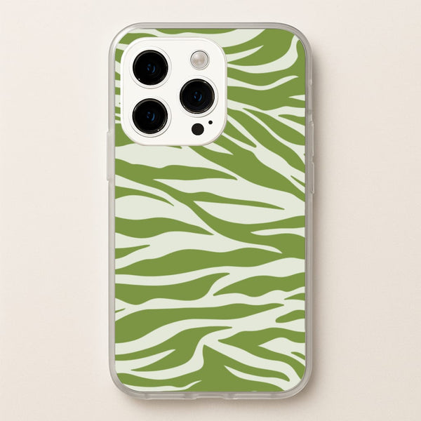 Abstract Green Print  - Abstract Phone Case for iPhone 14 Pro