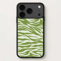 Abstract Green Print Phone Case for iPhone 17 Pro