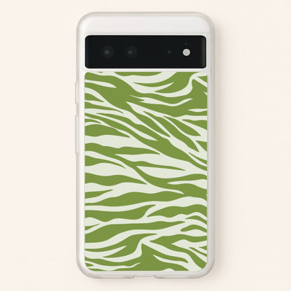 Abstract Green Print  - Abstract Phone Case for Google Pixel 6