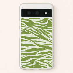 Abstract Green Print  - Abstract Phone Case for Google Pixel 8