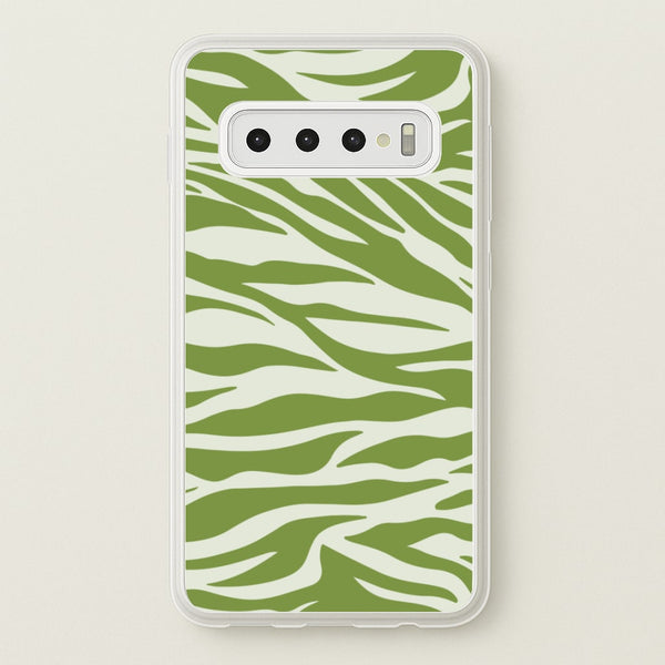 Abstract Green Print  - Abstract Phone Case for Galaxy S10