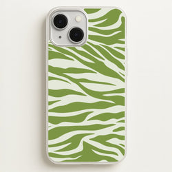 Abstract Green Print  - Abstract Phone Case for iPhone 13 Mini
