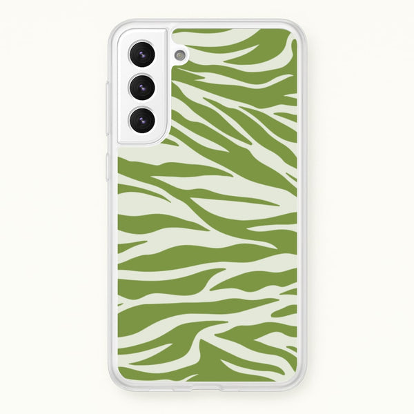 Abstract Green Print  - Abstract Phone Case for Galaxy S21FE