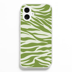 Abstract Green Print  - Abstract Phone Case for iPhone 16 Plus
