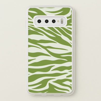 Abstract Green Print  - Abstract Phone Case for Galaxy S10 Plus