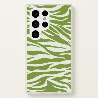 Abstract Green Print  - Abstract Phone Case for Galaxy S24 Ultra