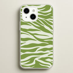Abstract Green Print  - Abstract Phone Case for iPhone 15