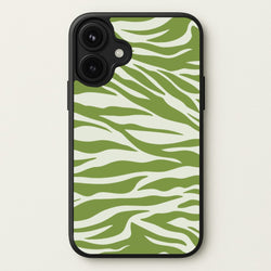 Abstract Green Print Phone Case for iPhone 17