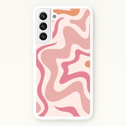 Pink Waves  - Abstract Phone Case for Galaxy S22 Plus