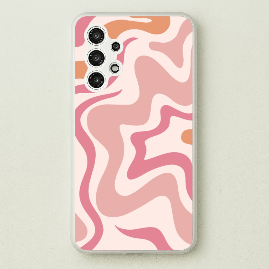 Pink Waves  - Abstract Phone Case for Galaxy A13