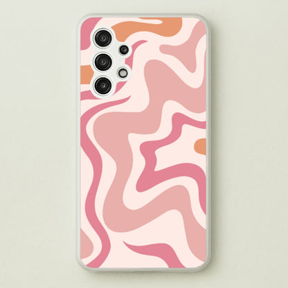 Pink Waves  - Abstract Phone Case for Galaxy A13
