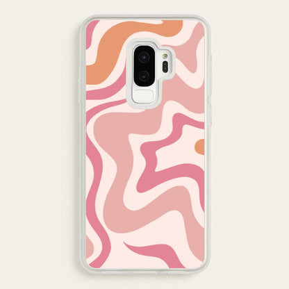 Pink Waves  - Abstract Phone Case for Galaxy S9 Plus