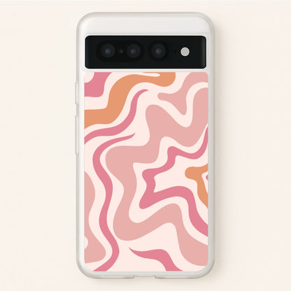 Pink Waves  - Abstract Phone Case for Google Pixel 7 Pro