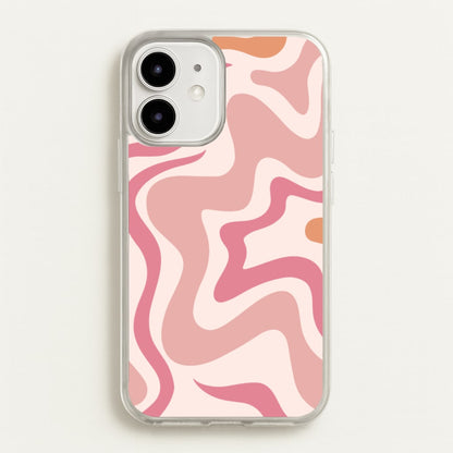 Pink Waves  - Abstract Phone Case for iPhone 12 Mini