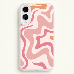 Pink Waves  - Abstract Phone Case for Galaxy S25 Edge