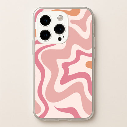 Pink Waves  - Abstract Phone Case for iPhone 15 Pro