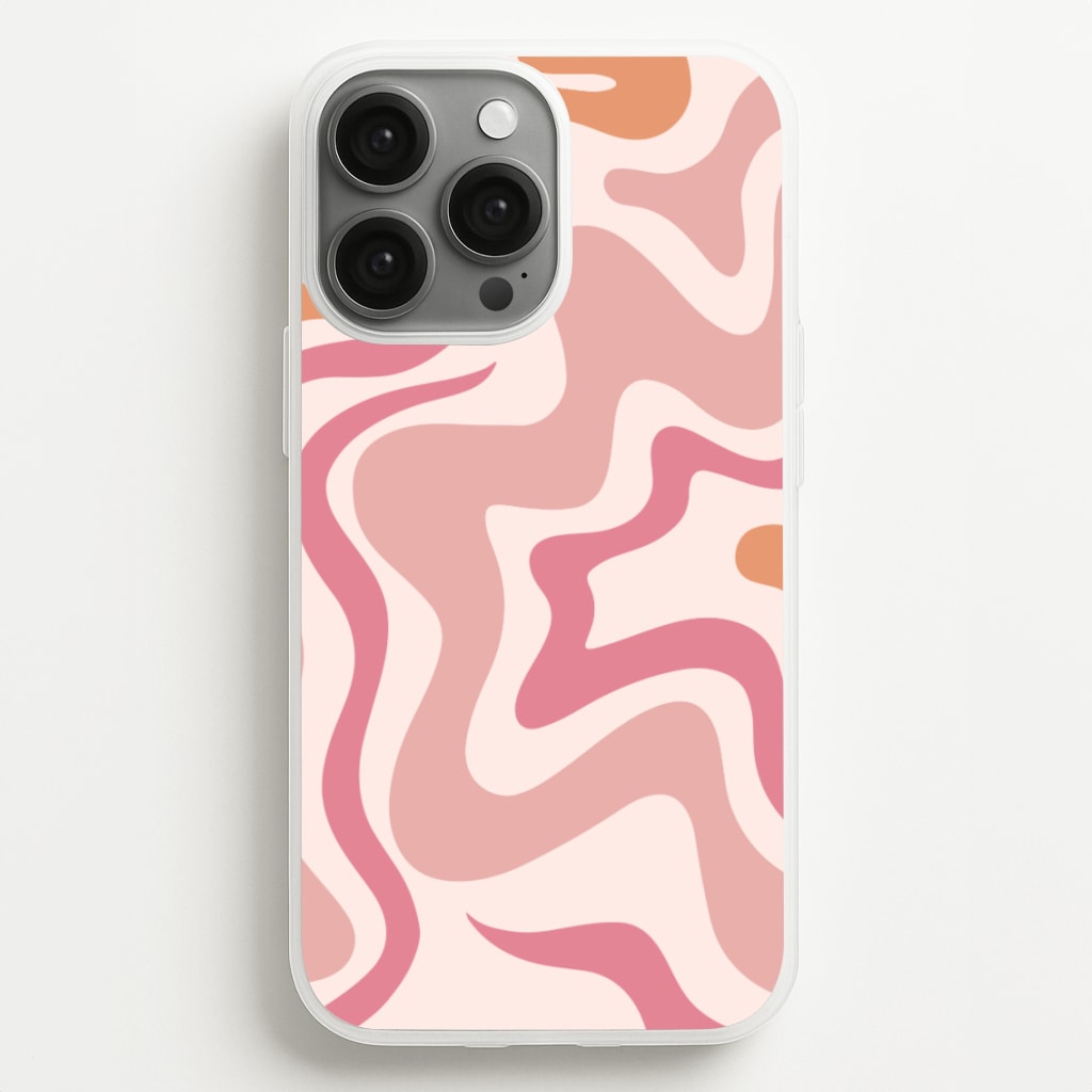 Pink Waves  - Abstract Phone Case for iPhone 13 Pro Max