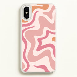 Pink Waves  - Abstract Phone Case for iPhone XS Max