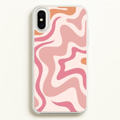 Pink Waves  - Abstract Phone Case for iPhone XS Max