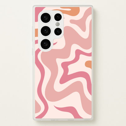 Pink Waves  - Abstract Phone Case for Galaxy S24 Ultra