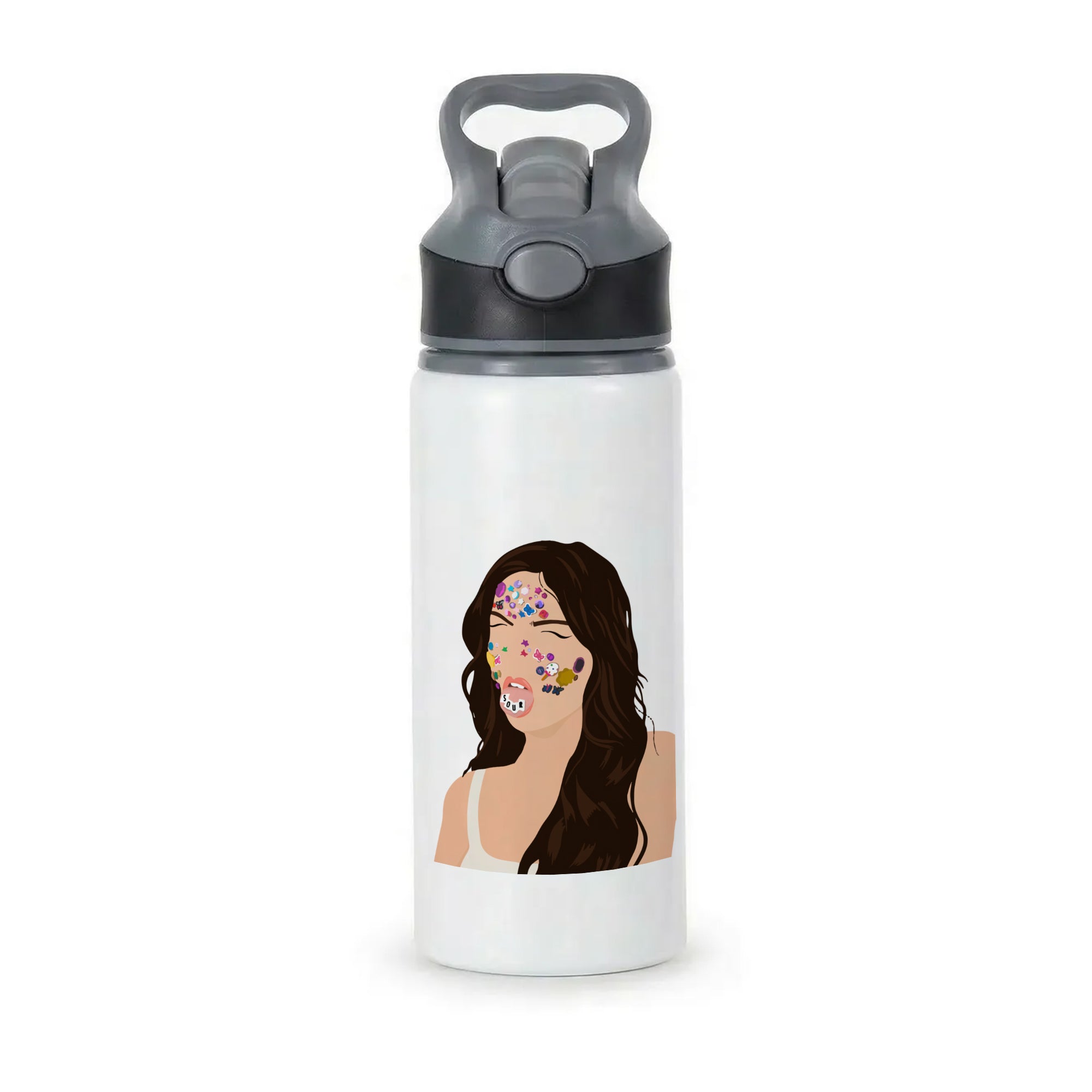 Sour - Olivia Rodrigo Active Water Bottle - Black