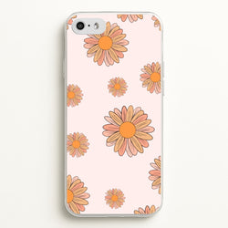 Peach Daisy  - Floral Pattern Phone Case for iPhone 5 / 5s / SE 2016