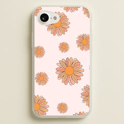 Peach Daisy  - Floral Pattern Phone Case for iPhone 16e