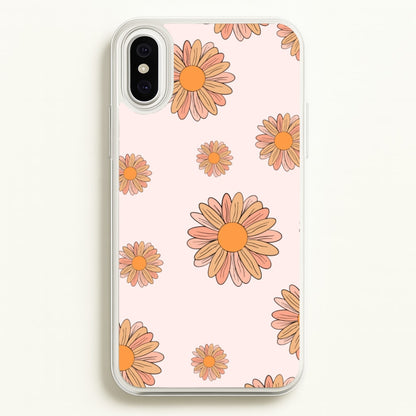 Peach Daisy  - Floral Pattern Phone Case for iPhone XS Max