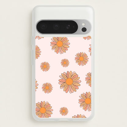 Peach Daisy  - Floral Pattern Phone Case for Google Pixel 9 Pro XL