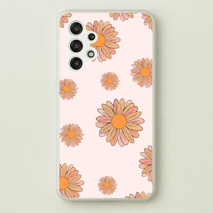 Peach Daisy  - Floral Pattern Phone Case for Galaxy A13