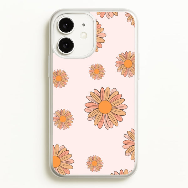 Peach Daisy  - Floral Pattern Phone Case for iPhone 11