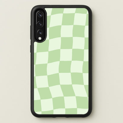Green Checkers  - Abstract Pattern Phone Case for Huawei P20 Pro