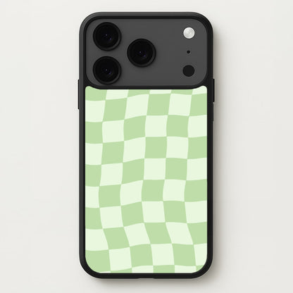 Green Checkers Phone Case for iPhone 17 Pro Max