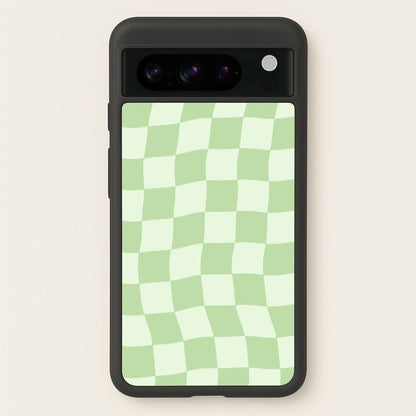 Green Checkers  - Abstract Pattern Phone Case for Google Pixel 8 Pro