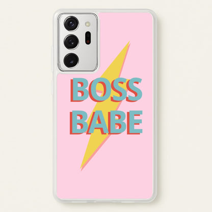 Boss Babe  - Sassy Quotes Phone Case for Galaxy Note 20 Ultra