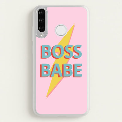 Boss Babe  - Sassy Quotes Phone Case for Huawei P30 Lite