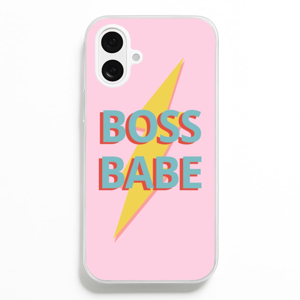 Boss Babe  - Sassy Quotes Phone Case for iPhone 16 Plus
