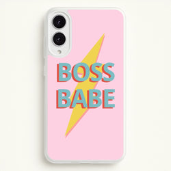 Boss Babe  - Sassy Quotes Phone Case for Galaxy S25 Edge
