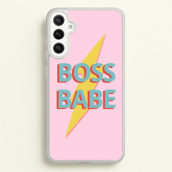 Boss Babe  - Sassy Quotes Phone Case for Galaxy A34