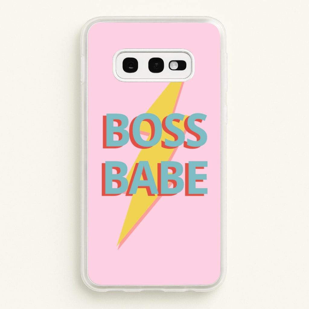 Boss Babe  - Sassy Quotes Phone Case for Galaxy S10e