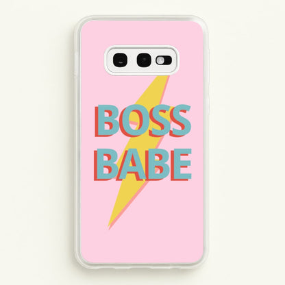Boss Babe  - Sassy Quotes Phone Case for Galaxy S10e